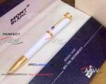 Perfect Replica Montblanc Princesse Monaco Replica Ballpoint Pen Gold Clip